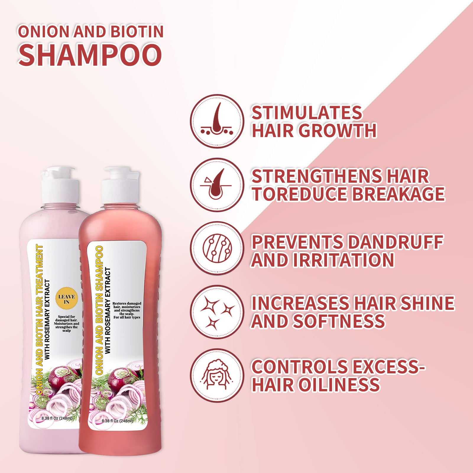 Onion Biotin and Rosemary Shampoo-3LY